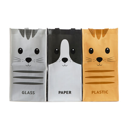 Recycling bag set Meow x3 